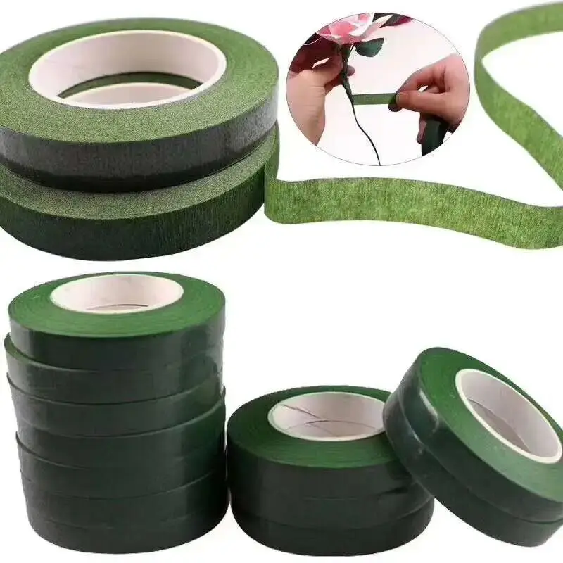 Supply For Florist - 1-10pcs Bouquet Floral Stem Tapes Green