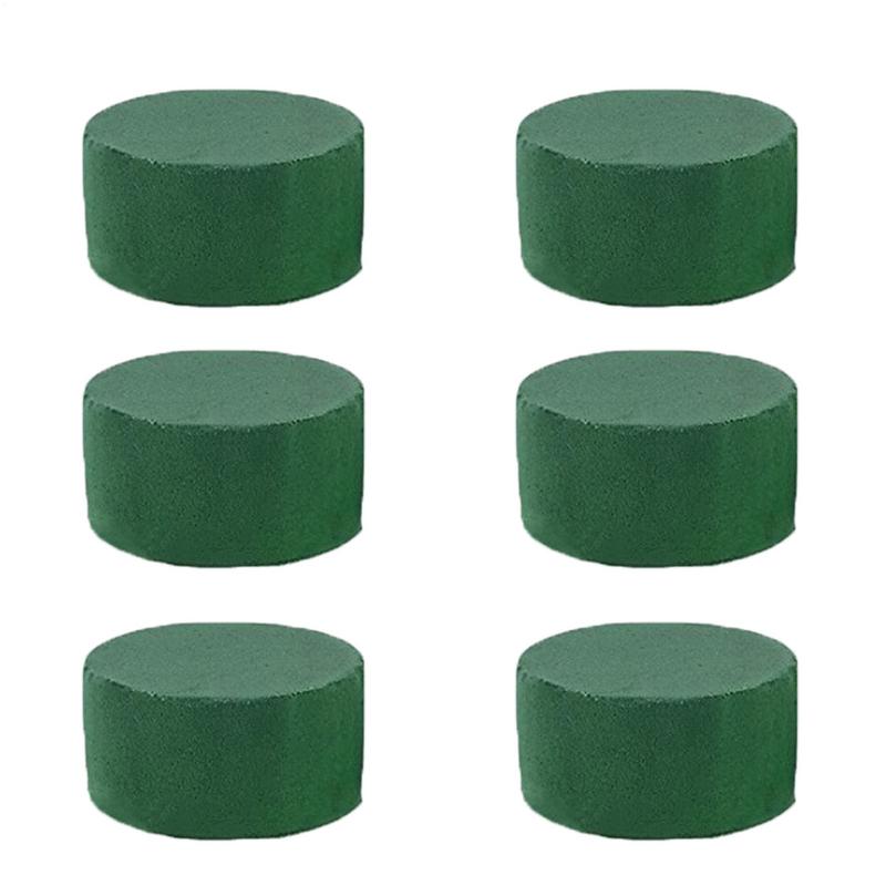 Supply For Florist - 6Pcs Round Floral Foam Bricks Artificial
