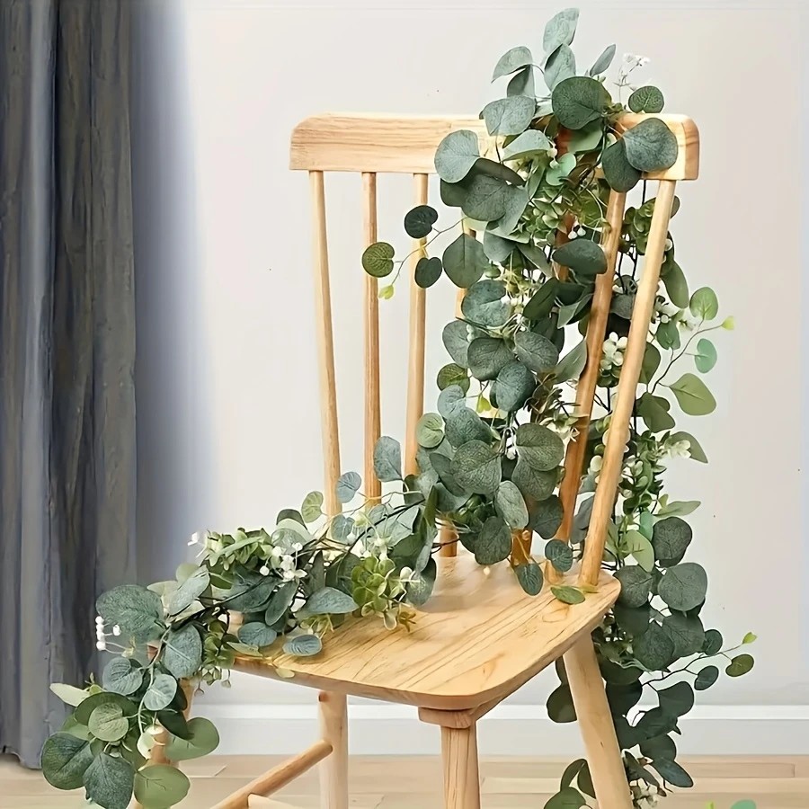 Eucalyptus Preserved - 1Pc Artificial Eucalyptus Leaves Greenery Garland