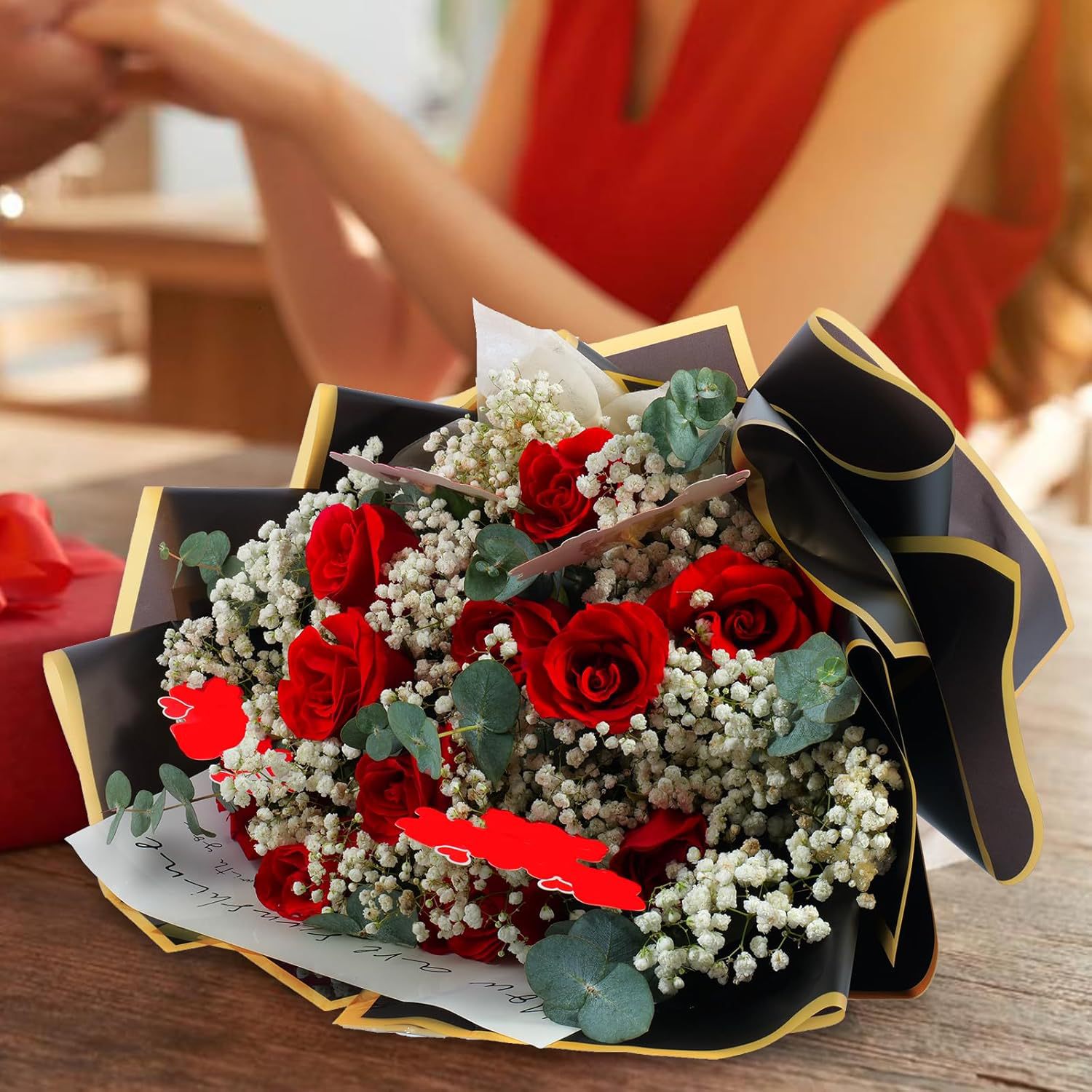 20 Sheets Gold Edge Waterproof - огляд і ціна Supply For Florist