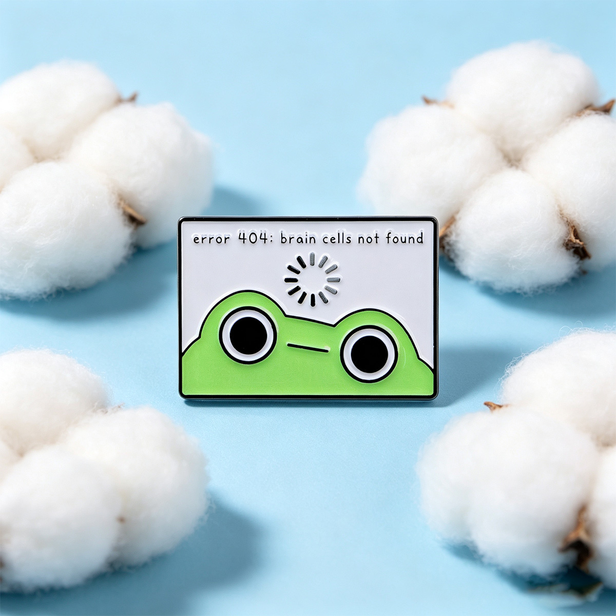 Error 404 Loading Frog Enamel  - огляд і ціна Flower Frog Pin