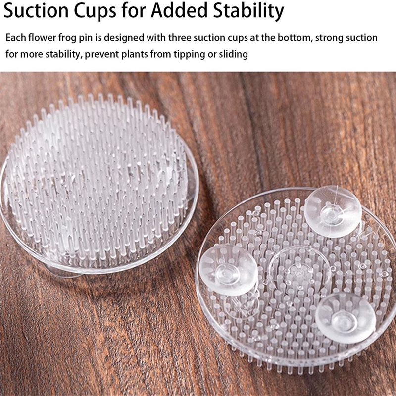 Set Of 12 Clear Plastic Pin Fr - огляд і ціна Flower Frog Pin