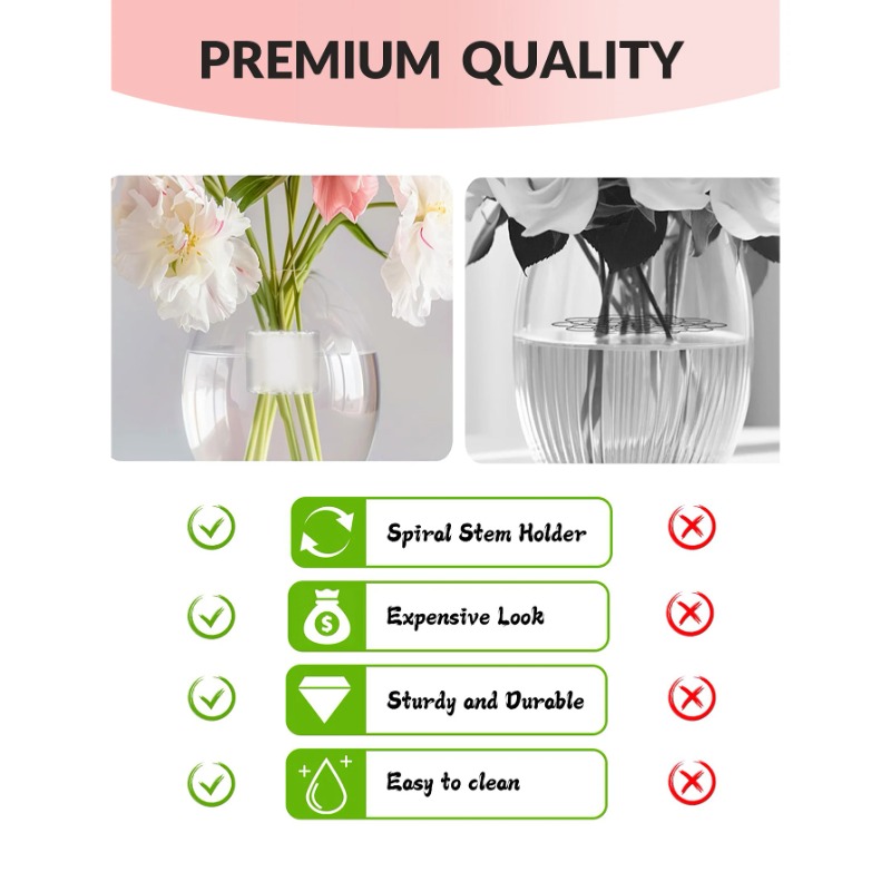 Spiral Stem Holder Sturdy Clea - огляд і ціна Supply For Florist